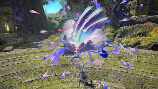 The FF14 pictomancer job in action