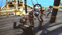 pirates brawling on the deck of a ship