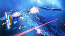 Homeworld 3 update: Ships fighting in Steam strategy game Homeworld 3