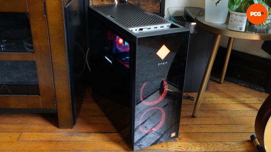 HP Omen 40L review: Whole RGB gaming PC on wooden floor