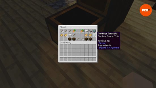 Two smithing templates in an outpost chest in one of the best Minecraft seeds.