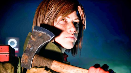 Brutal survival game based on huge Source mod is back from the dead: A brunette woman holding an axe, from No More Room in Hell 2.