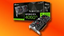 PNY Nvidia GeForce RTX 4060 Ti XLR8 graphics card and box