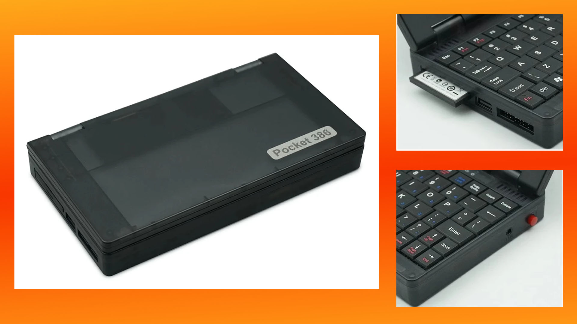 Retro gaming PC laptops - Pocket Pocket 386