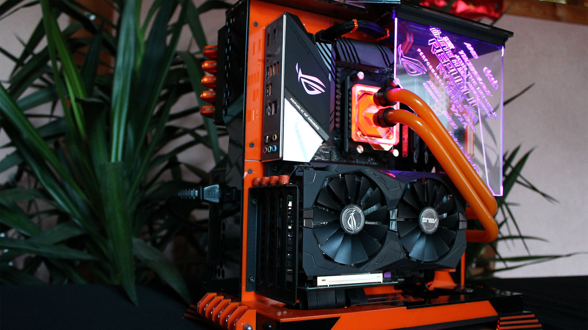 This handsome open-air Asus gaming PC build is inspired by the pagoda
