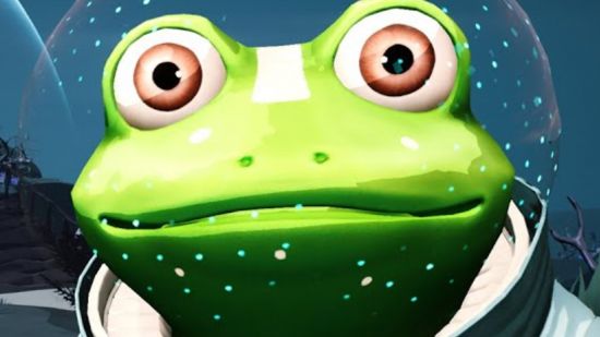 Epic roguelike Shoulders of Giants gets free Steam prologue for its UE5 update - A cartoon frog wearing a space helmet.