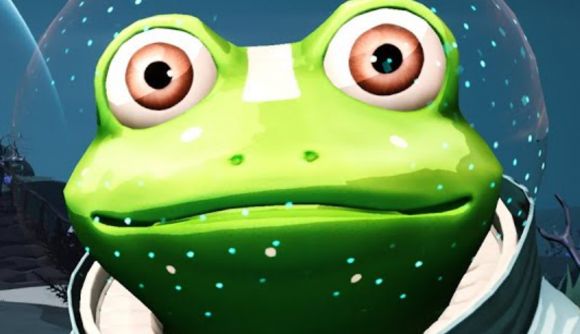 Epic roguelike Shoulders of Giants gets free Steam prologue for its UE5 update - A cartoon frog wearing a space helmet.
