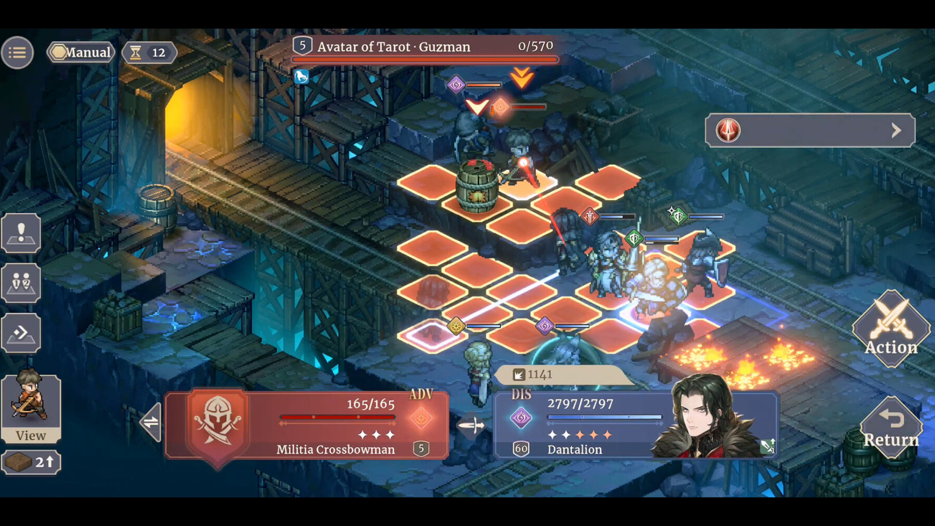 New turn-based tactics RPG Sword of Convallaria - The grid-based combat system in the new strategy game.