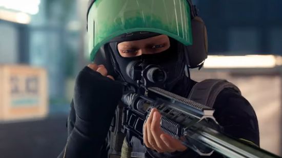 XDefiant reveals season one launch date and brand new faction: A character from XDefiant has just shot a sniper rifle and is now pausing to reload.
