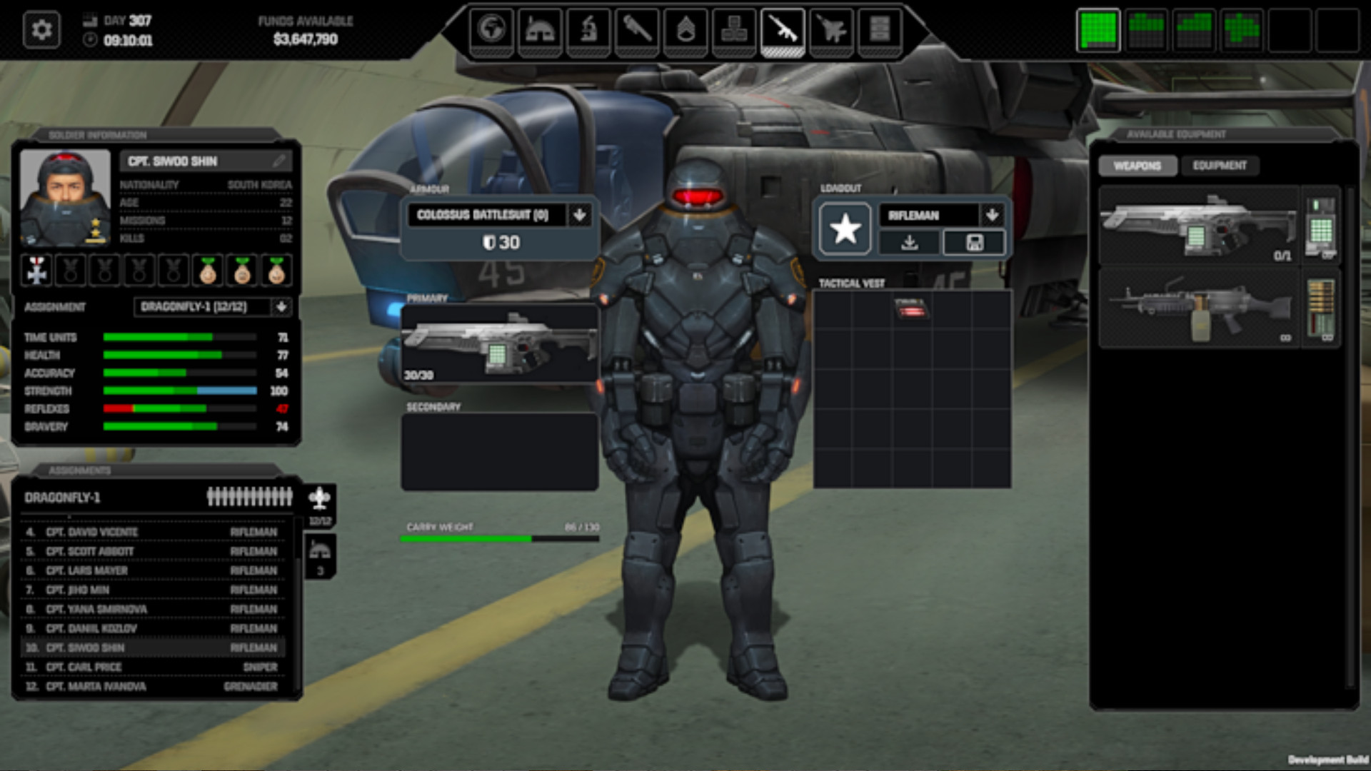 Xenonauts 2 update - The new Colossus Battlesuit.