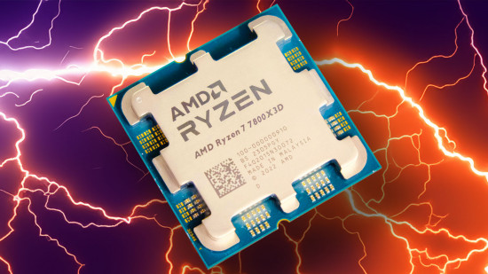 AMD Ryzen 7 9000X3D CPUs will reportedly allow overclocking: Ryzen 7 7800X3D CPU with lightning effect