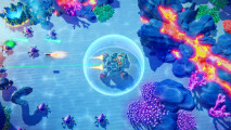 Steam roguelike game Codename Ocean Keeper: A robot fighting underwater in Steam roguelike Ocean Keeper
