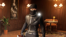 Co-op horror heist Dark Hours smashes Steam charts thanks to free demo: A balaclava-clad thief stands in opulent surroundings.