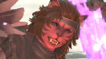 Final Fantasy 14 patch notes 7.01: a red lion woman smiling