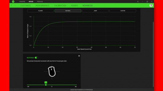 razer mouse rotation and dynamic sensitivity