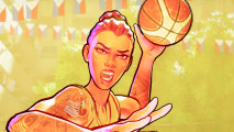 The Run Got Next brings NBA 2K Playgrounds style basketball to PC: A woman holding a basketball, from The Run: Got Next.