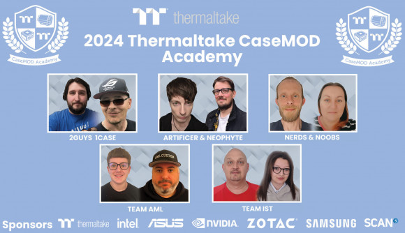 Thermaltake CaseMOD Academy 2024 modding competition teams and sponsors