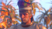 Creative Assembly may have saved Total War Pharaoh with Dynasties DLC: An ancient soldier in a helmet and chest armor from Total War: Pharaoh Dynasties.