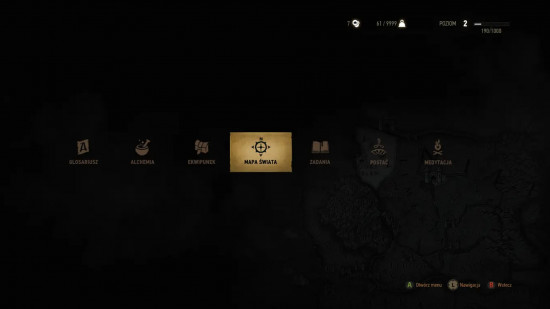 Witcher 3 mods: menu screen of a video game showing the carrying capacity of the character.