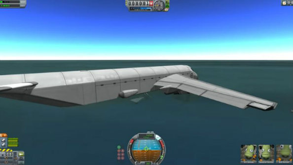 gigantic kerbal space program airplane
