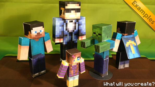 minecraft pictures of herobrine to print