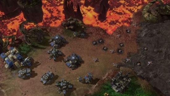 StarCraft II, and its widow mines.