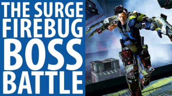 Watch us fight The Surge's second boss Firebug, a gigantic drone with | PCGamesN