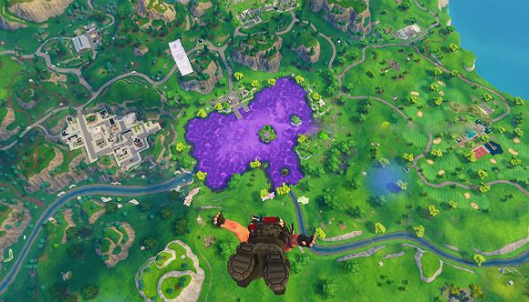Fortnite S Cube Made Its Last Stop Now Loot Lake Is Purple And - fortnite s cube made its last stop now loot lake is purple and bouncy