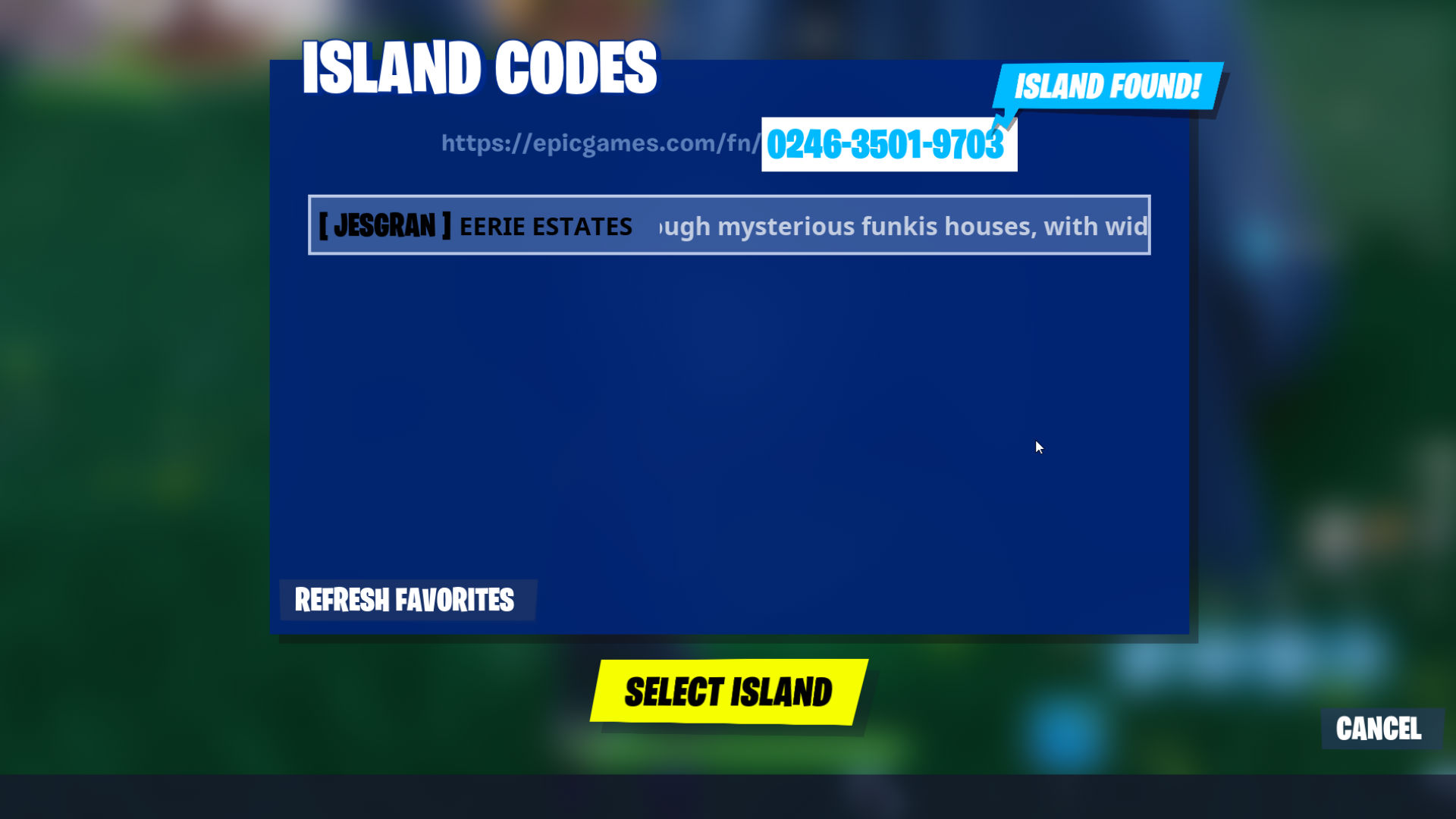 fortnite island codes found - codes in fortnite creative