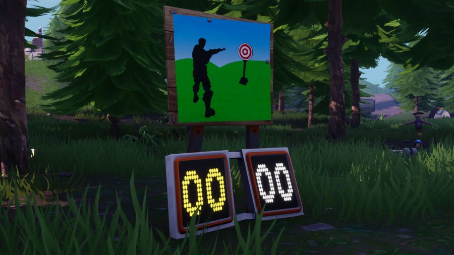 fortnite retail row shooting gallery location where to get a score of 5 or more at the shooting gallery north of retail row - target practice fortnite season 7