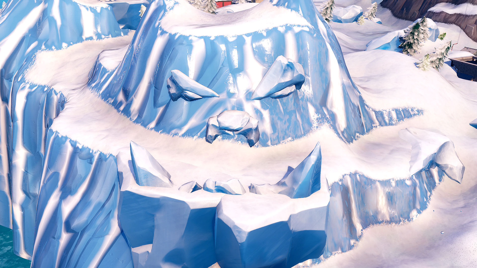 Face In The Ice Fortnite Fortnite Snow Giant Face Location Where To Visit A Giant Face In The Snow Pcgamesn