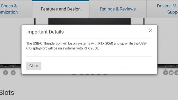 Dell RTX 2050 listing