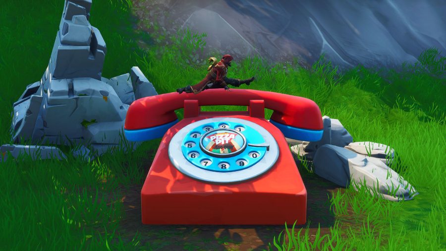 fortnite dial pizza pit number big telephone location guide - apple spawns fortnite season 8