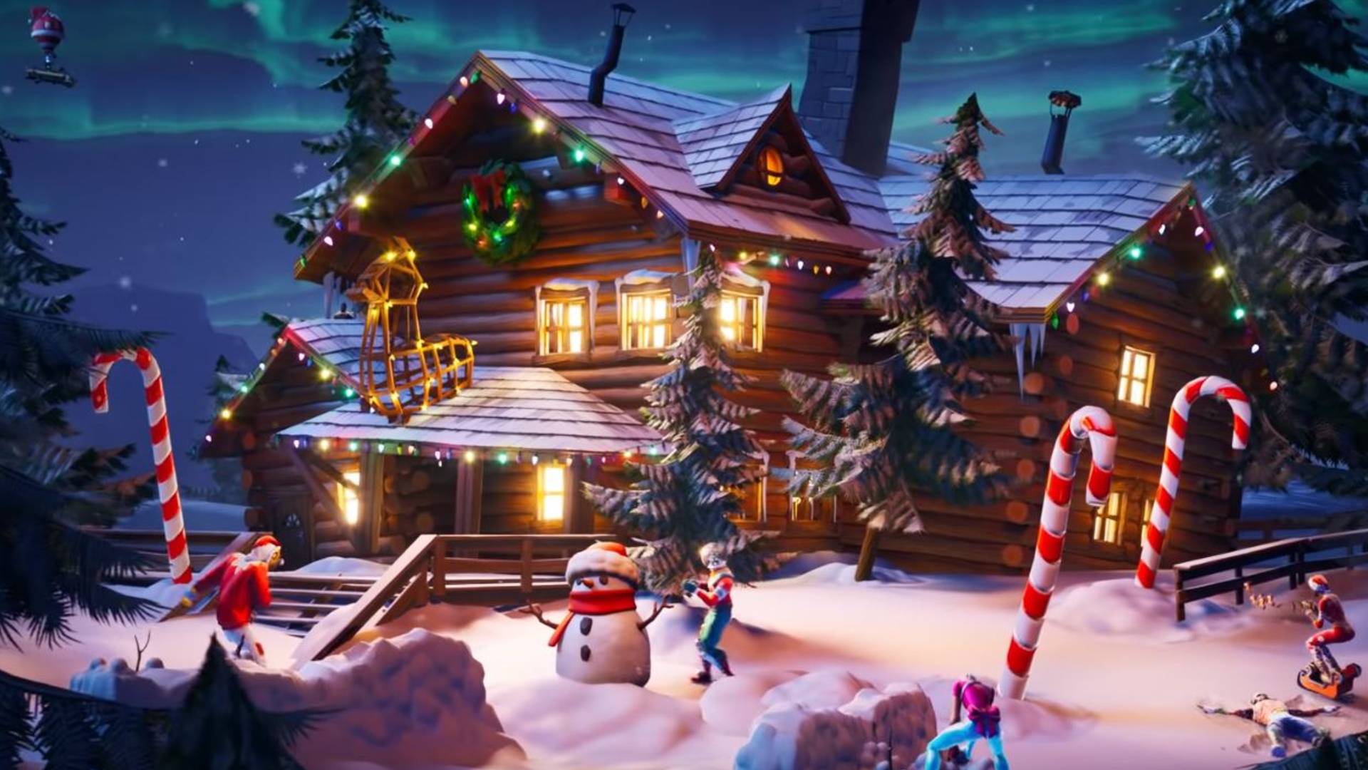 Fortnite holiday trees locations guide PCGamesN
