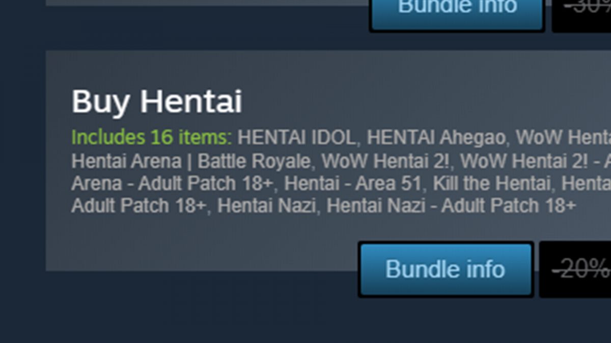 1200px x 675px - There are now 263 Steam games with 'hentai' in the title | PCGamesN