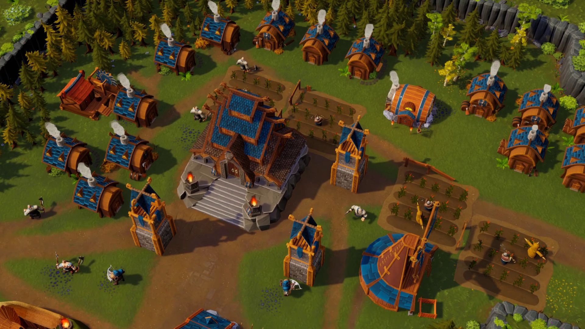 DwarfHeim is a coop RTS city builder set in a fantasy dwarven land