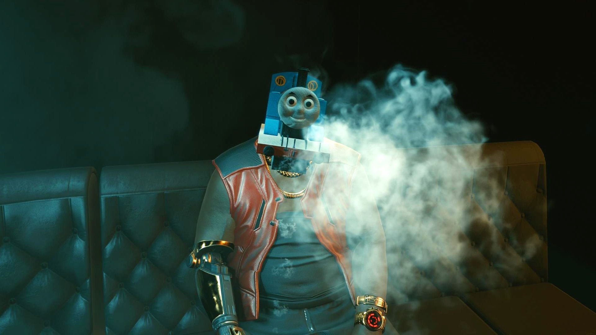 This Cyberpunk 2077 mod adds Thomas the Tank Engine, but not how you