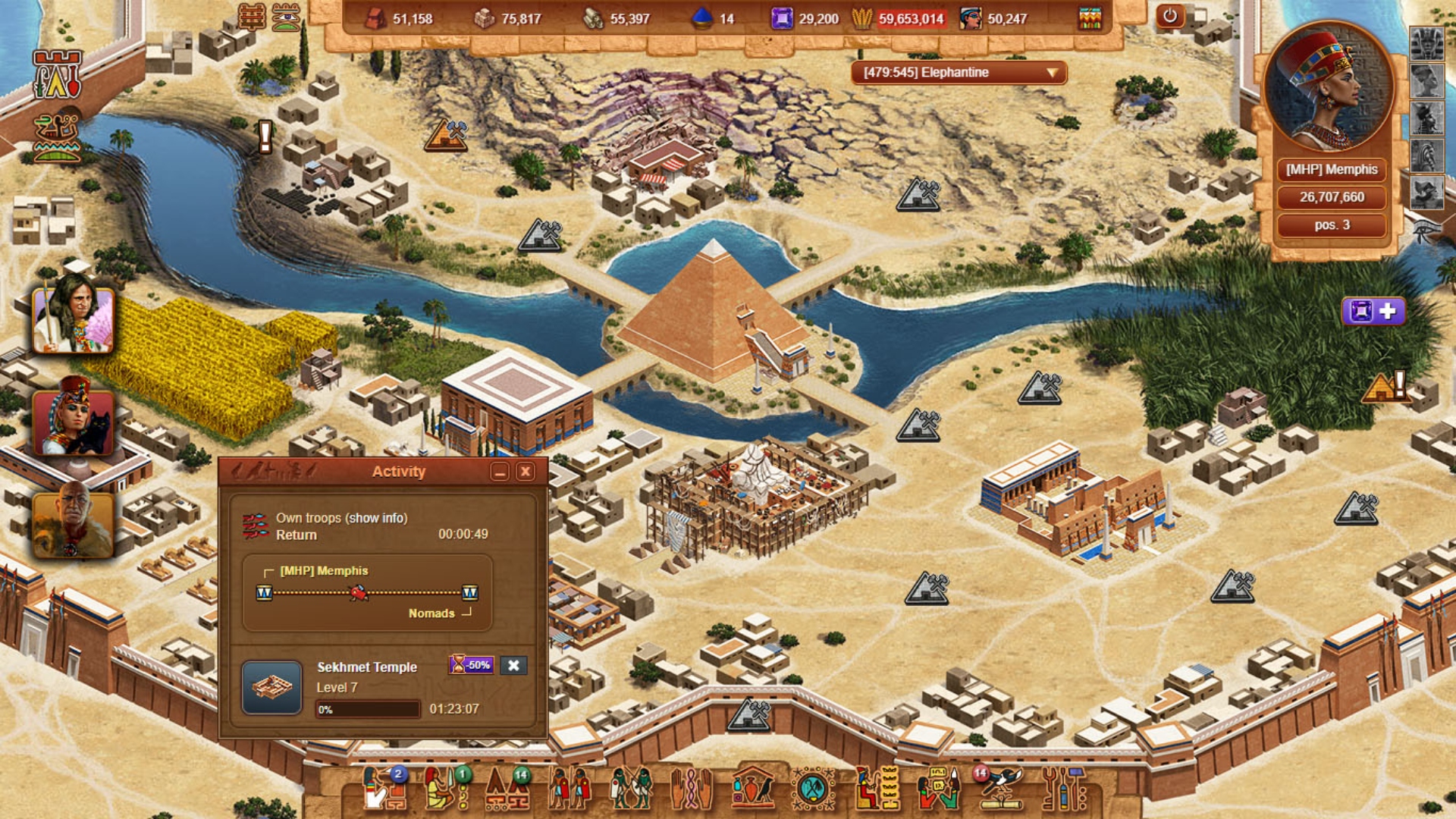 Best online games: The game board for Anocris