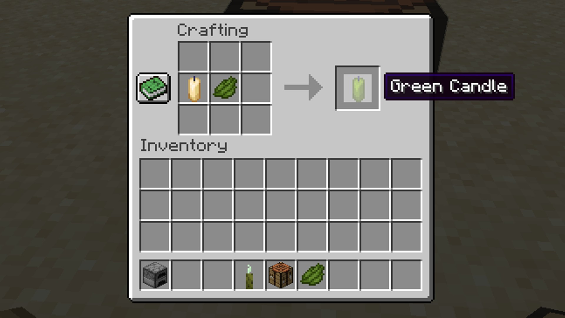 How to make green Minecraft |