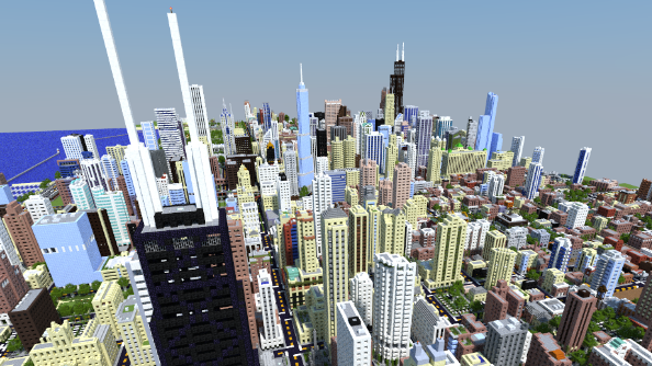 Chicago goes blocky in incredible Minecraft recreation