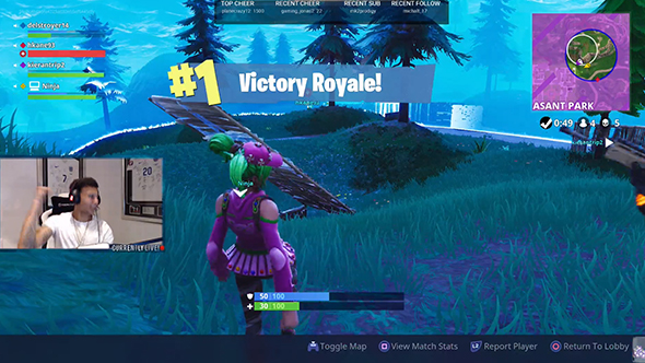 Tottenham Hotspurs Players Joined Ninja For A Fortnite Stream And - tottenham hotspur!   s players joined ninja for a fortnite stream and got a victory royale