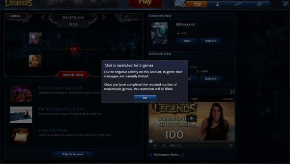 Chat Restrictions Increase Win Rates For A Large Number Of League Of Legends Players Pcgamesn