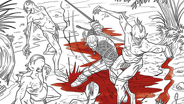 Download Blood And Lines The Witcher 3 Is Getting An Adult Colouring Book Pcgamesn